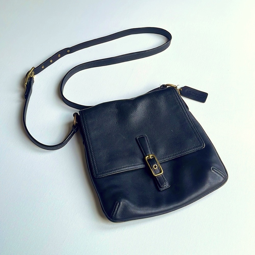 Vintage Coach Legacy Slim Crossbody Bag in Black
